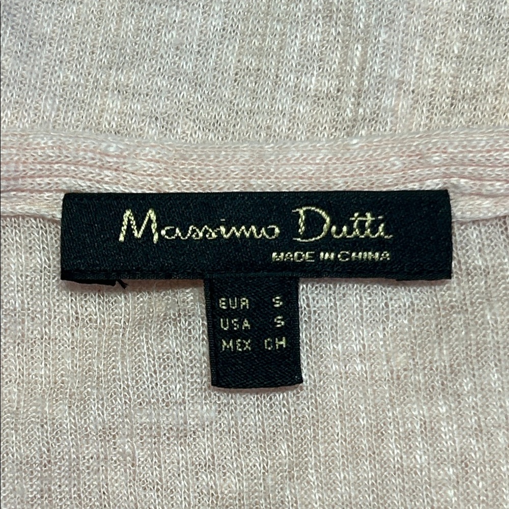 NWOT Massimo Dutti Ribbed Knit Top - Picture 2 of 5